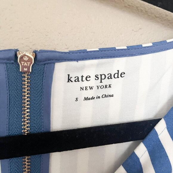 Kate Spade Basket Stripe Ponte Fiorella Dress (Small) - Picture 3 of 8